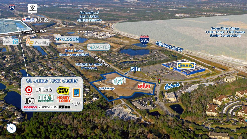 0 Gate Pky, Jacksonville, FL for lease - Aerial - Image 2 of 2