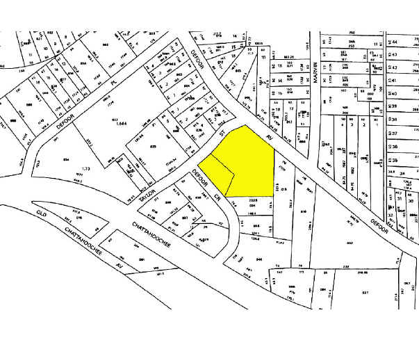 1710 Defoor Ave NW, Atlanta, GA for sale Plat Map- Image 1 of 1