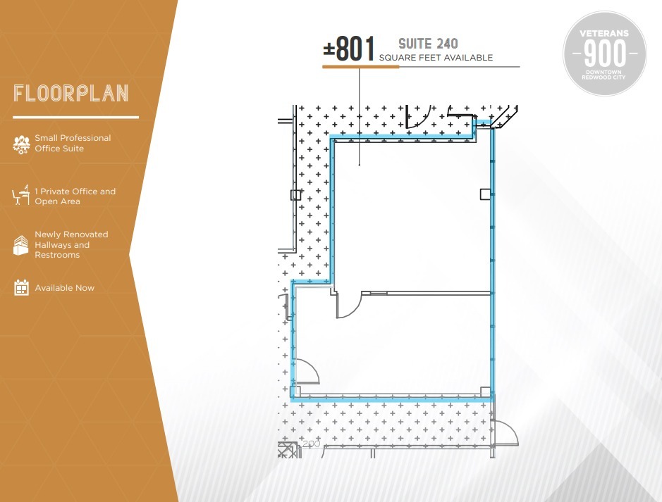 900 Veterans Blvd, Redwood City, CA for lease Floor Plan- Image 1 of 1