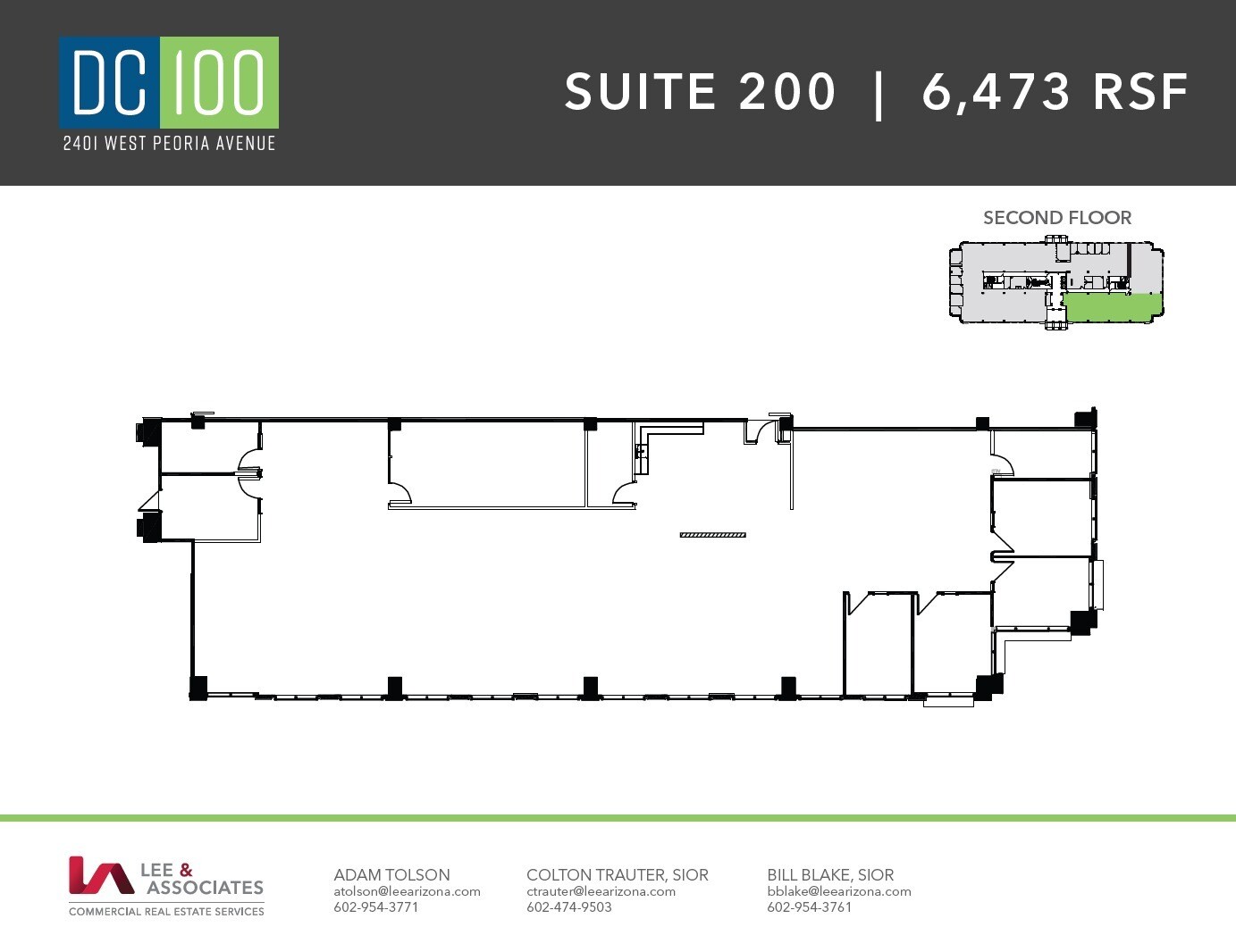 2401 W Peoria Ave, Phoenix, AZ for lease Floor Plan- Image 1 of 1