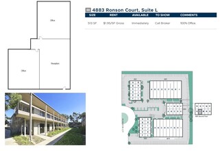 4883 Ronson Ct, San Diego, CA for lease Floor Plan- Image 1 of 1