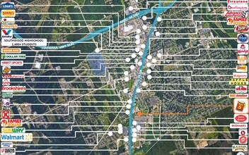 9521 Mansfield, Shreveport, LA - aerial  map view