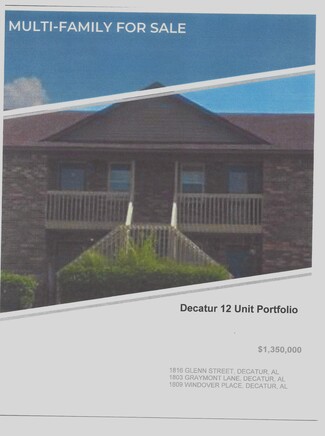 More details for 3-Quadplexs, 12 units, Decatur, Al. – Multifamily for Sale, Decatur, AL