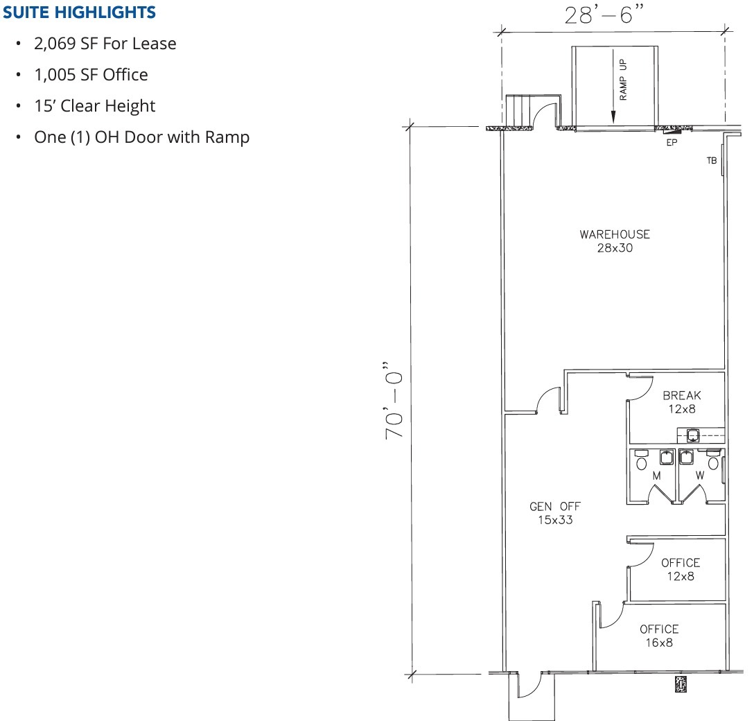 1517 W Carrier Pky, Grand Prairie, TX for lease Floor Plan- Image 1 of 1