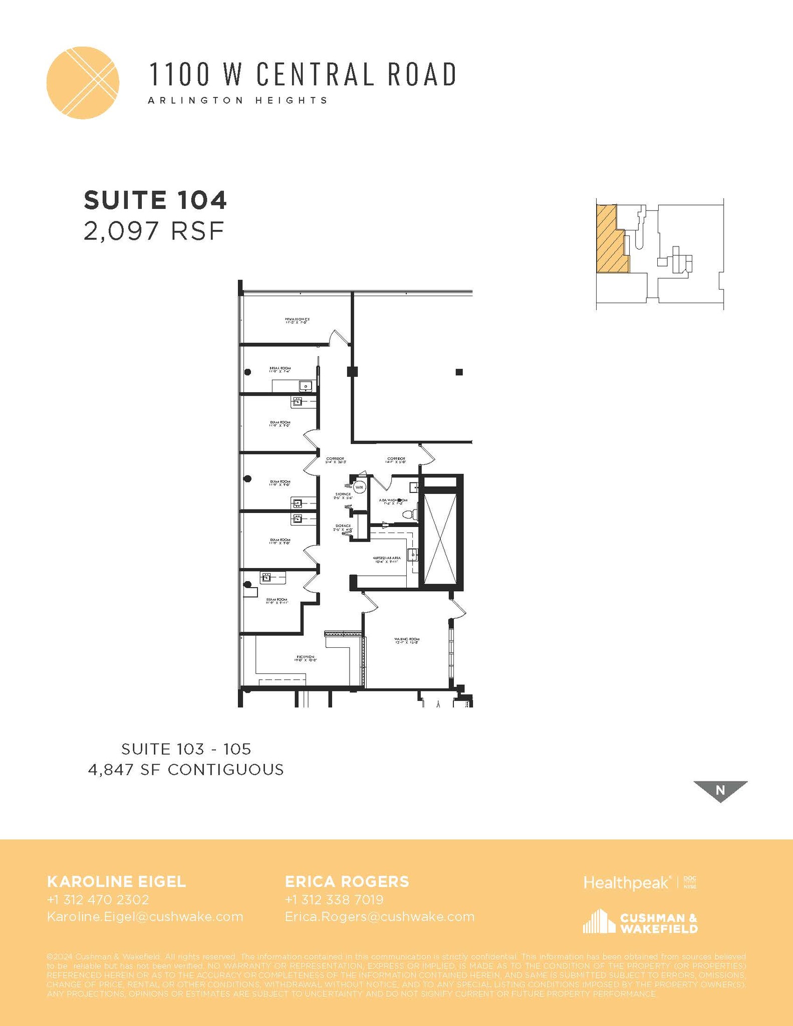 1100 W Central Rd, Arlington Heights, IL for lease Floor Plan- Image 1 of 1