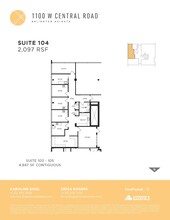 1100 W Central Rd, Arlington Heights, IL for lease Floor Plan- Image 1 of 1