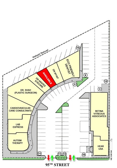 4932-5000 W 95th St, Oak Lawn, IL for lease - Site Plan - Image 3 of 26