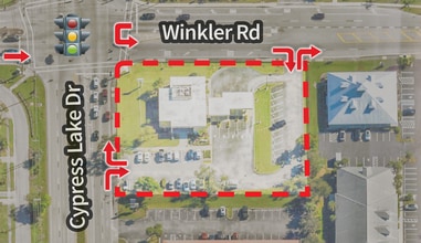 8681 Cypress Lake Dr, Fort Myers, FL - AERIAL map view