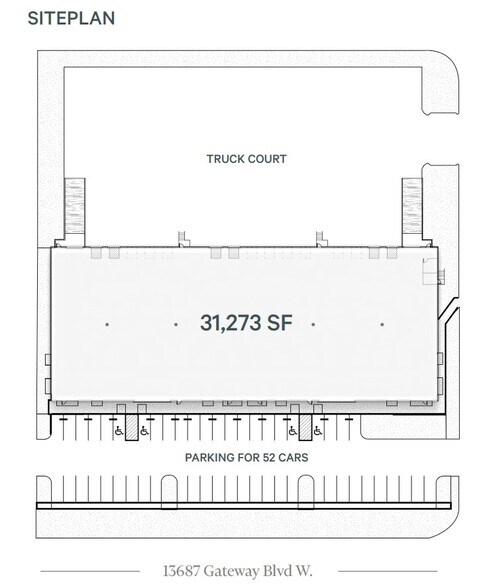 13687 Gateway Blvd W, El Paso, TX for lease - Site Plan - Image 2 of 3