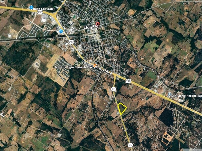 Highway 95 South, Elgin, TX for sale - Aerial - Image 3 of 4