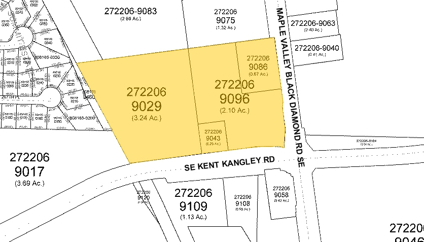 23916 SE Kent Kanlgey Rd, Maple Valley, WA for lease - Plat Map - Image 2 of 4