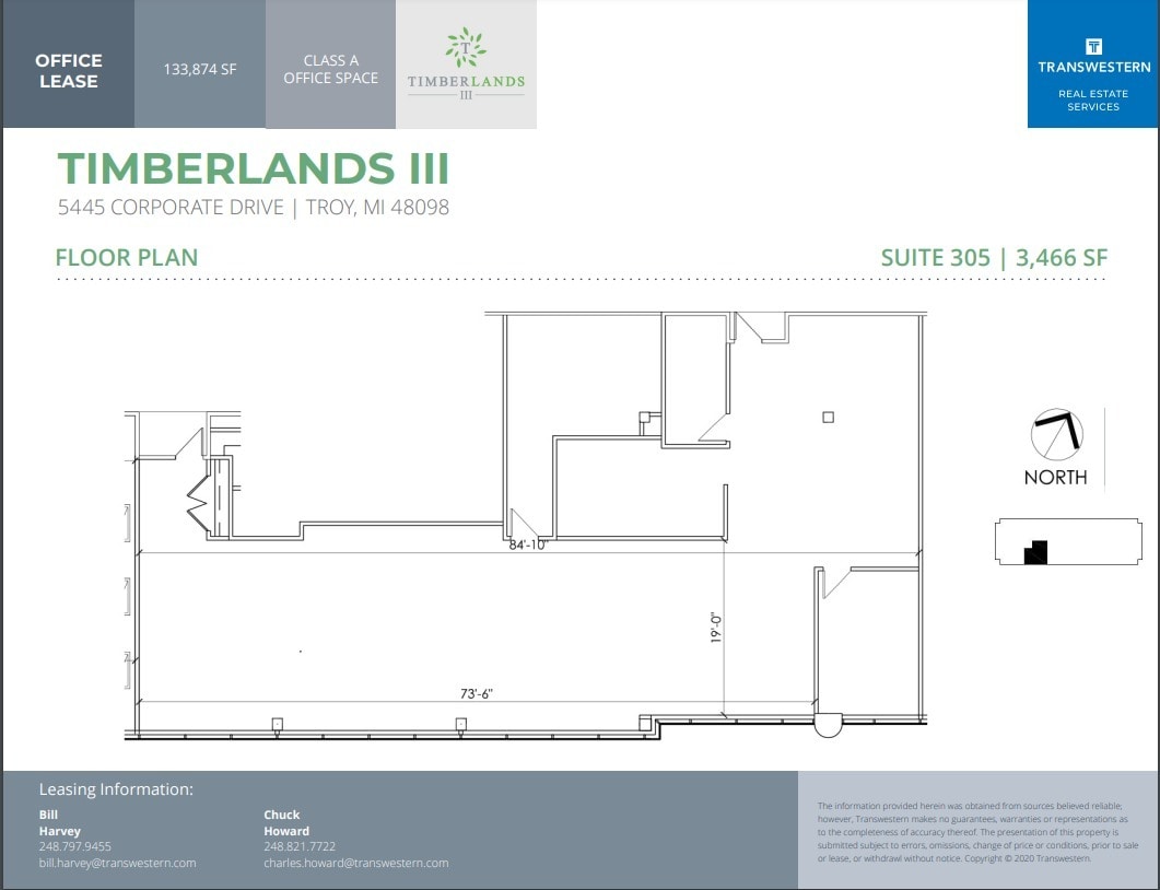 5445 Corporate Dr, Troy, MI for sale Floor Plan- Image 1 of 2