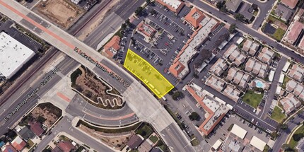 NWC of E. Orangethorpe Ave, Placentia, CA - aerial  map view