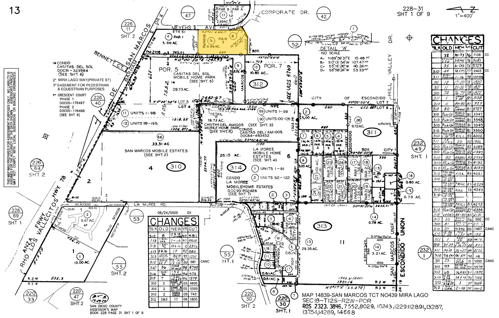 2351 Meyers Ave, Escondido, CA for sale Plat Map- Image 1 of 1