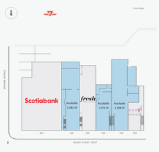 320-326 Bloor St W, Toronto, ON for lease Floor Plan- Image 2 of 2