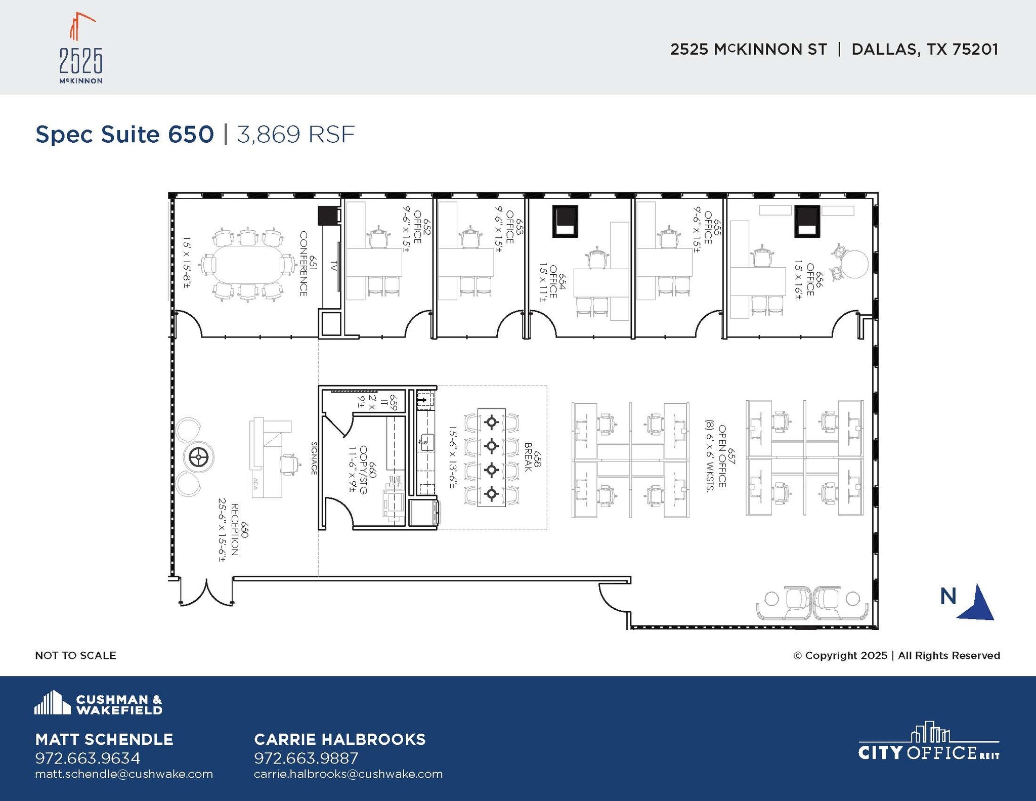 2525 McKinnon St, Dallas, TX for lease Floor Plan- Image 1 of 1