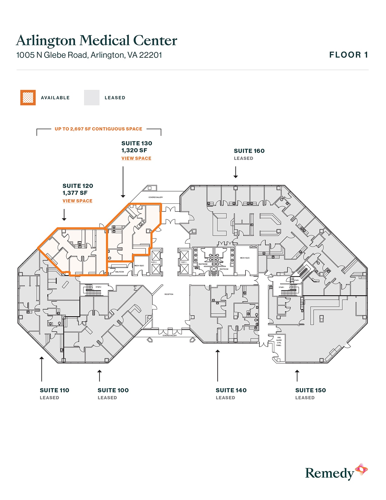 1005 N Glebe Rd, Arlington, VA for lease Floor Plan- Image 1 of 1