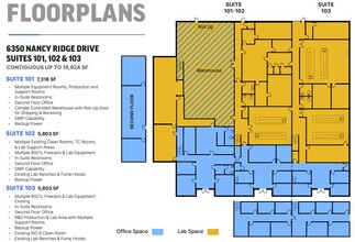 6310 Nancy Ridge Dr, San Diego, CA for lease Floor Plan- Image 1 of 1