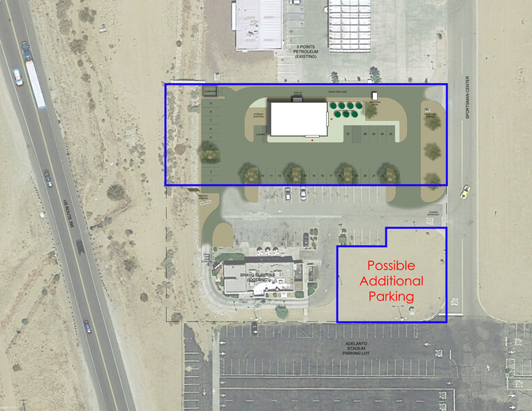 16880 Sportsman Ctr, Adelanto, CA for lease - Aerial - Image 1 of 7