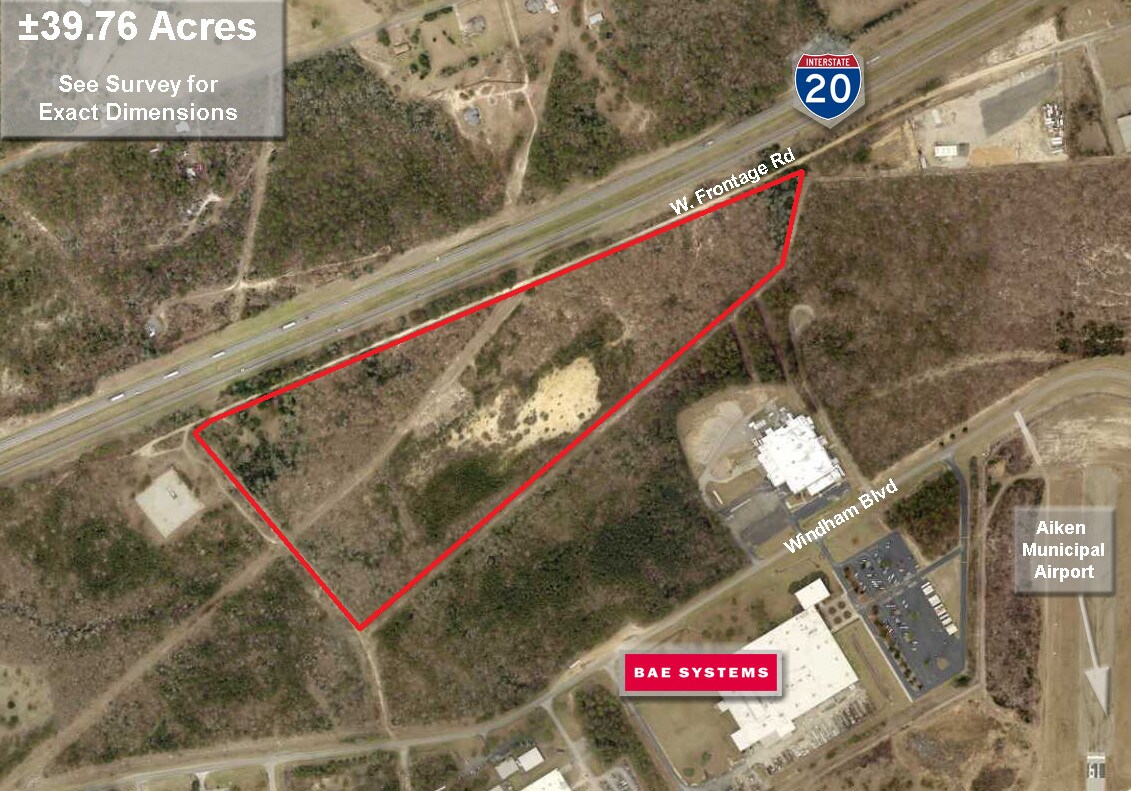0001 W Frontage Rd, Aiken, SC for sale Aerial- Image 1 of 1