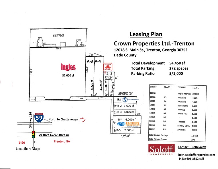 12060-12078 S Main St, Trenton, GA for lease - Building Photo - Image 2 of 7