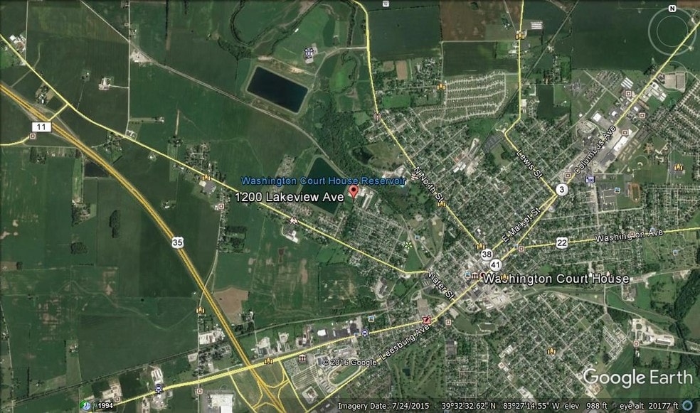 1200 Lakeview Ave, Washington Court House, OH for lease - Aerial - Image 3 of 21