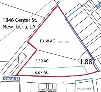 More details for 1846 Center St, New Iberia, LA - Land for Sale