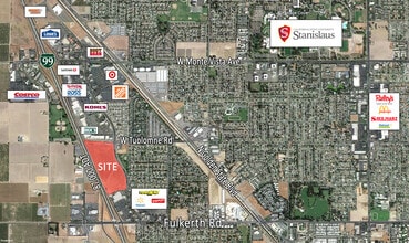 2630 W Tuolumne Rd, Turlock, CA - AERIAL  map view