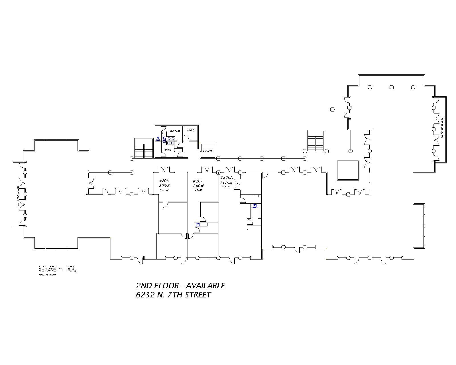 6232 N 7th St, Phoenix, AZ for lease Site Plan- Image 1 of 2