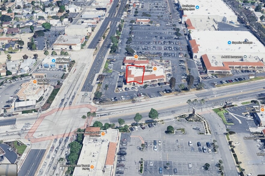 5006-5012 Rosemead Blvd, Pico Rivera, CA for lease - Aerial - Image 3 of 5