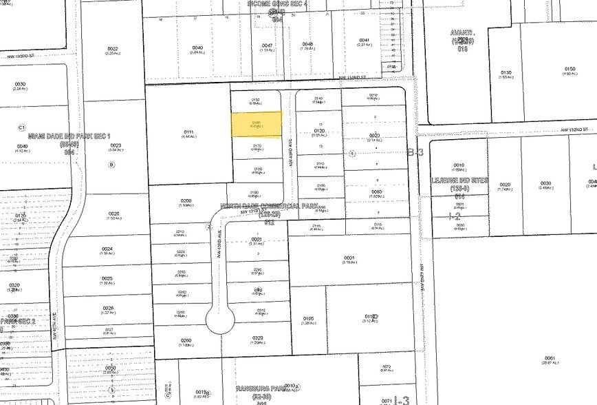 13280 NW 43rd Ave, Opa Locka, FL for lease - Plat Map - Image 2 of 4