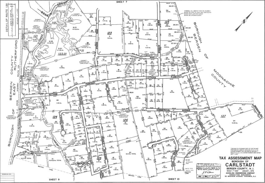 110 Amor Ave, Carlstadt, NJ for lease - Plat Map - Image 3 of 3
