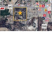 HWY 64, Bloomfield, NM - AERIAL  map view