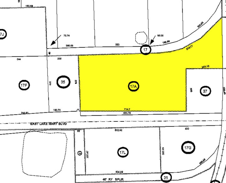 1770 E Lake Mary Blvd Sanford - 1770 E Lake Mary Blvd Sanford FL Plat Map 2 Large
