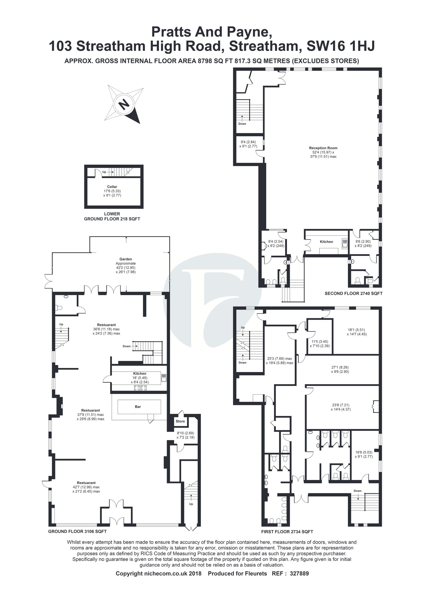103-105 Streatham High Rd, London for lease Site Plan- Image 1 of 1
