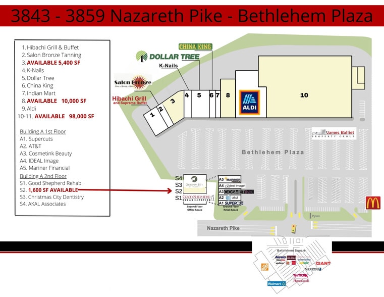 3843 Nazareth Pike, Bethlehem, PA for lease - Building Photo - Image 2 of 15