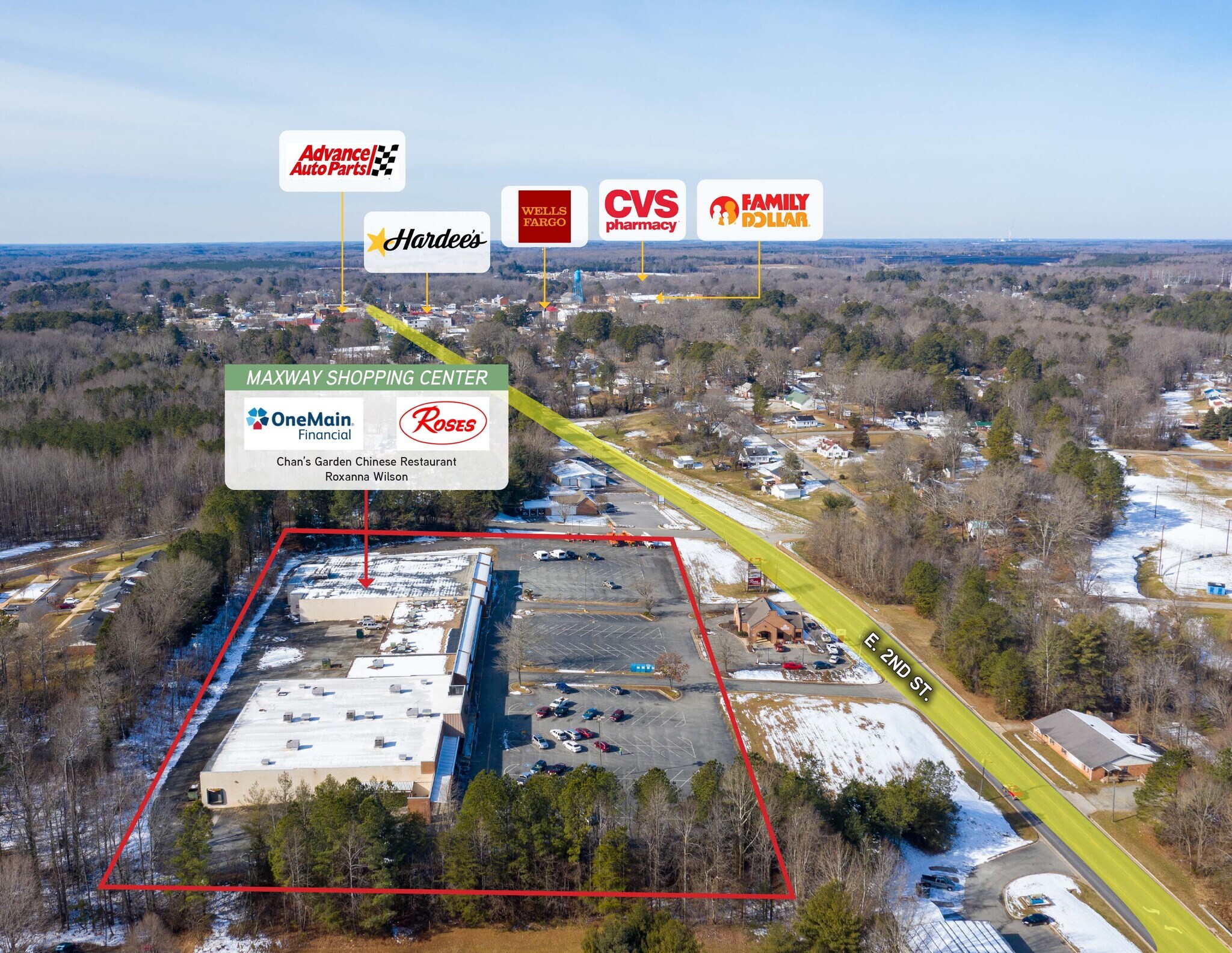 829839 E 2nd St, Chase City, VA 23924 Maxway Plaza