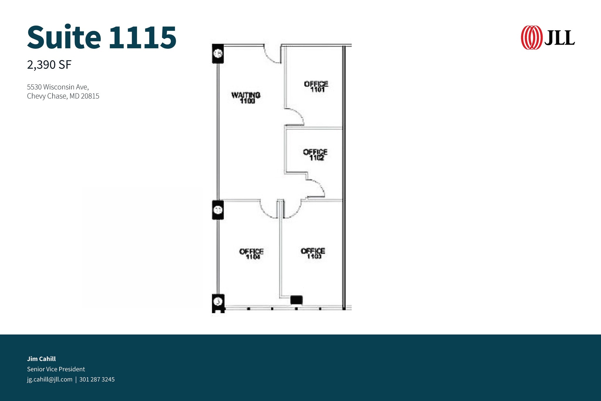 5530 Wisconsin Ave, Chevy Chase, MD for lease Floor Plan- Image 1 of 1