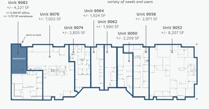 9011-9045 N Deerwood Dr, Brown Deer, WI for lease Floor Plan- Image 1 of 1