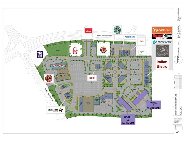 Peppers Ferry Rd N. FranklinSt, Christiansburg, VA, 24073