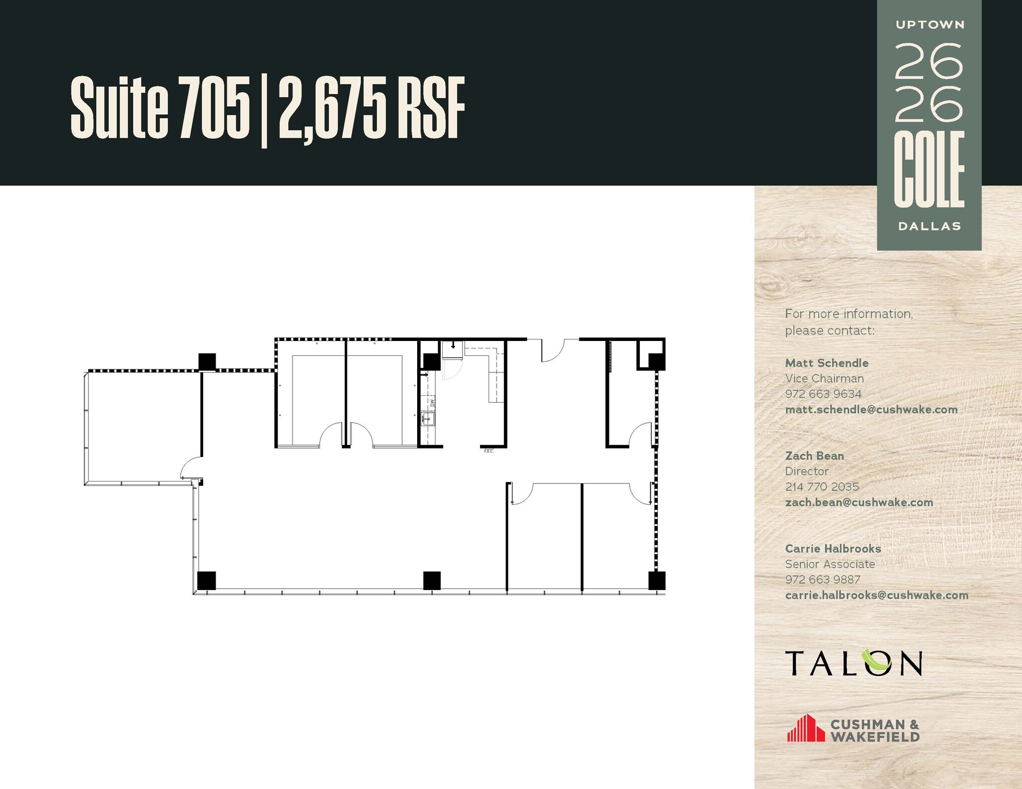 2626 Cole Ave, Dallas, TX for lease Floor Plan- Image 1 of 1