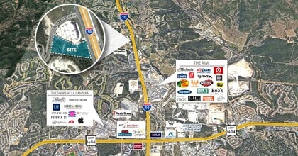 IH-10 & Cresta Bella, San Antonio, TX - AERIAL  map view