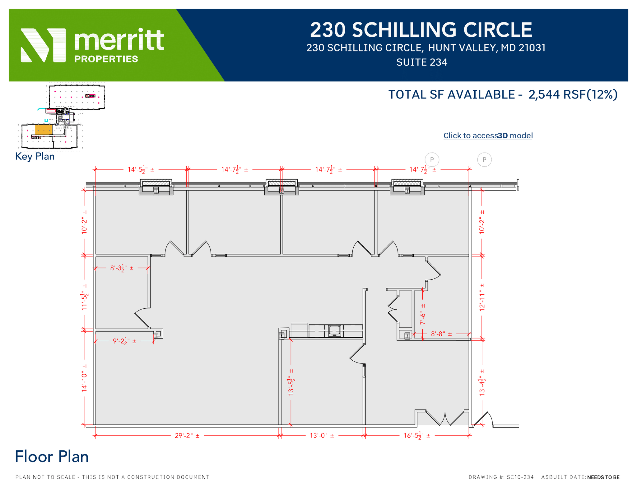 215 Schilling Cir, Hunt Valley, MD for lease Floor Plan- Image 1 of 1