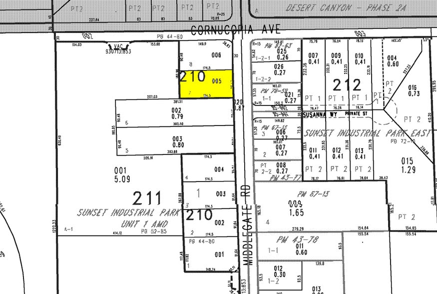671 Middlegate Rd, Henderson, NV for lease - Plat Map - Image 2 of 8