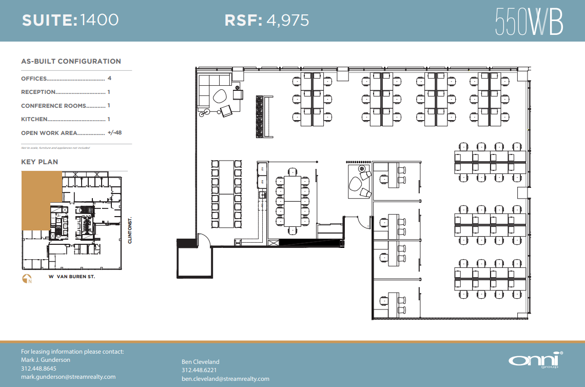 550 W Van Buren St, Chicago, IL for lease Floor Plan- Image 1 of 1