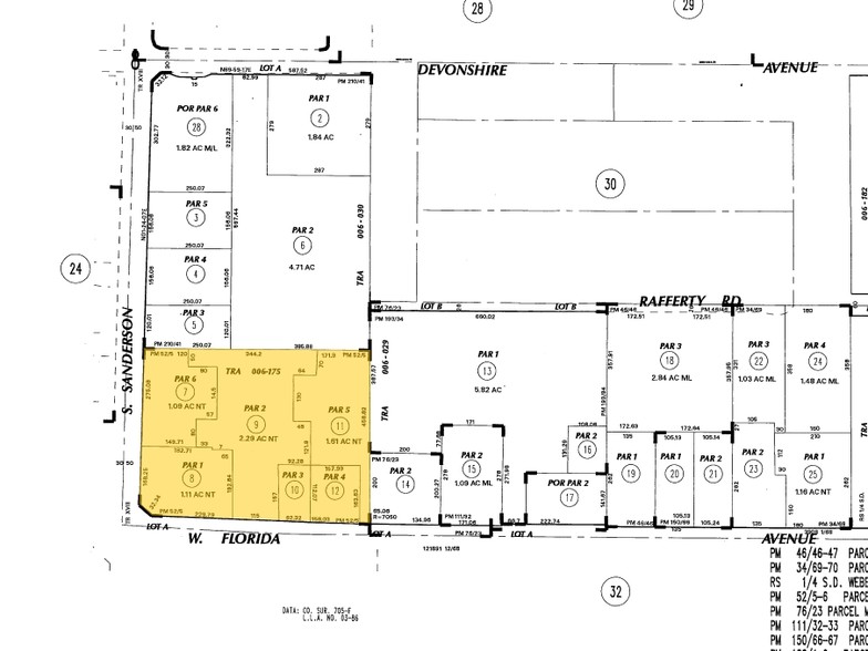 3104-3232 W Florida Ave, Hemet, CA for sale - Plat Map - Image 2 of 6