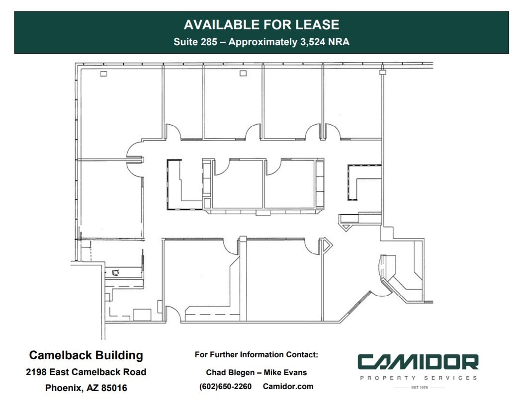 2198 E Camelback Rd, Phoenix, AZ for lease Floor Plan- Image 1 of 1