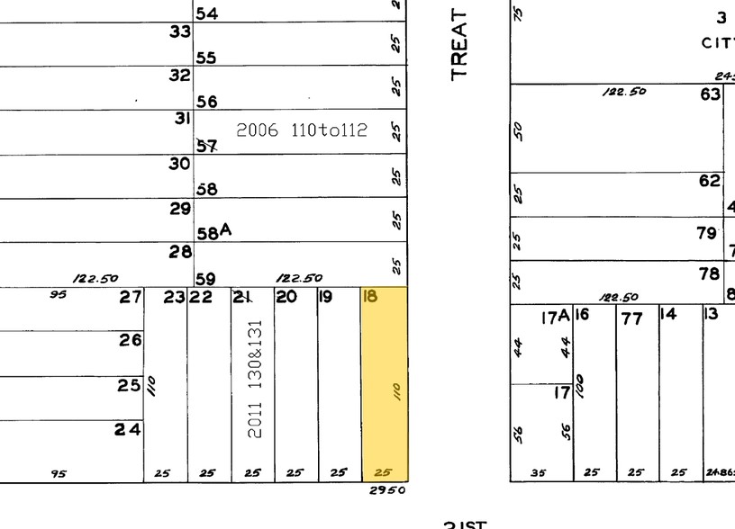 2950 21st St, San Francisco, CA for lease - Plat Map - Image 2 of 40