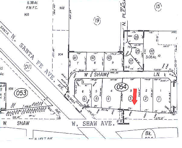 2580 W Shaw Ln, Fresno, CA for lease - Plat Map - Image 2 of 18