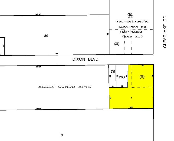 1087 Clearlake Rd, Cocoa, FL for sale - Plat Map - Image 1 of 1
